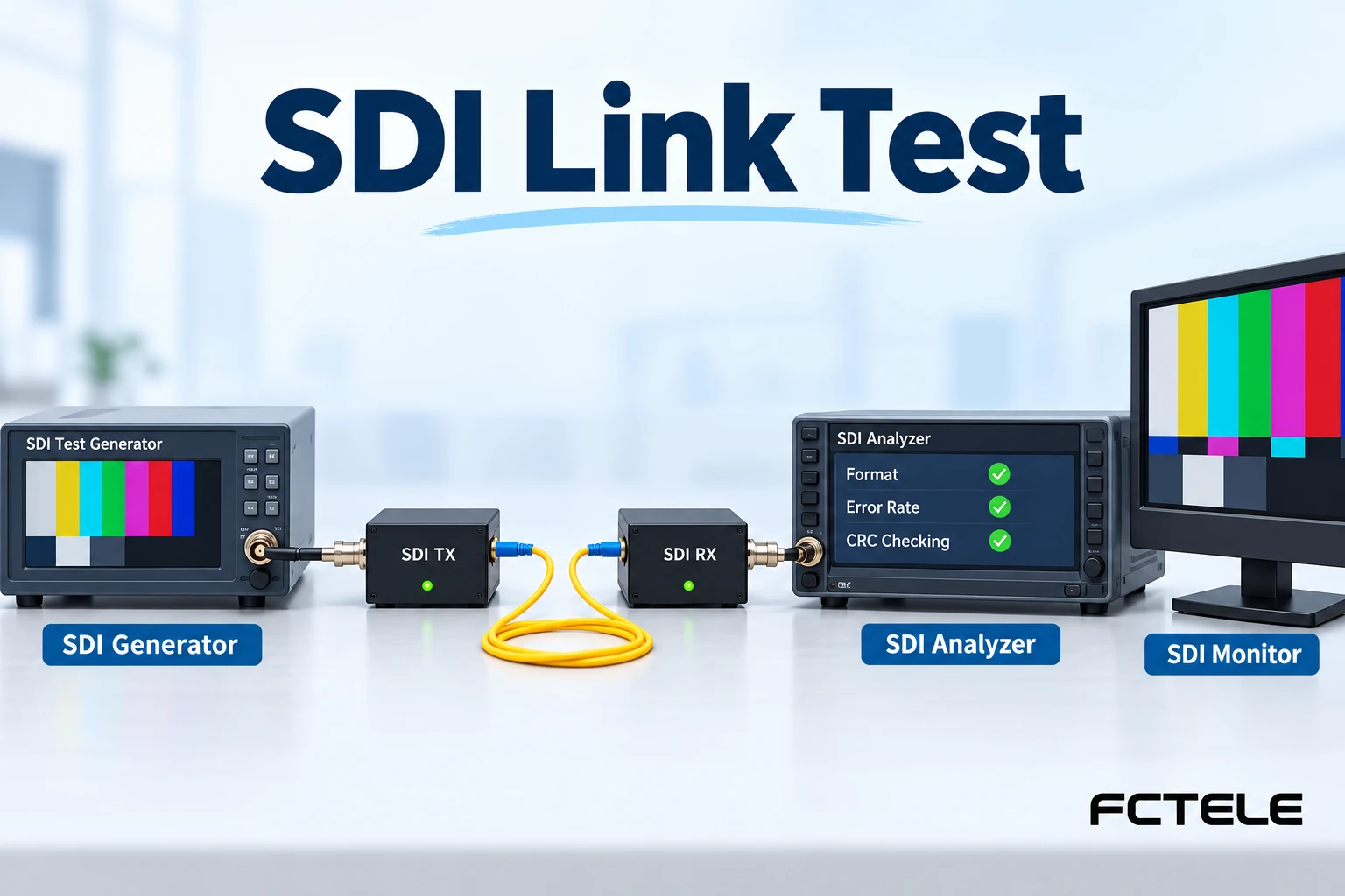 SDI Fiber Extender Acceptance: Formats, Errors and Optical Power