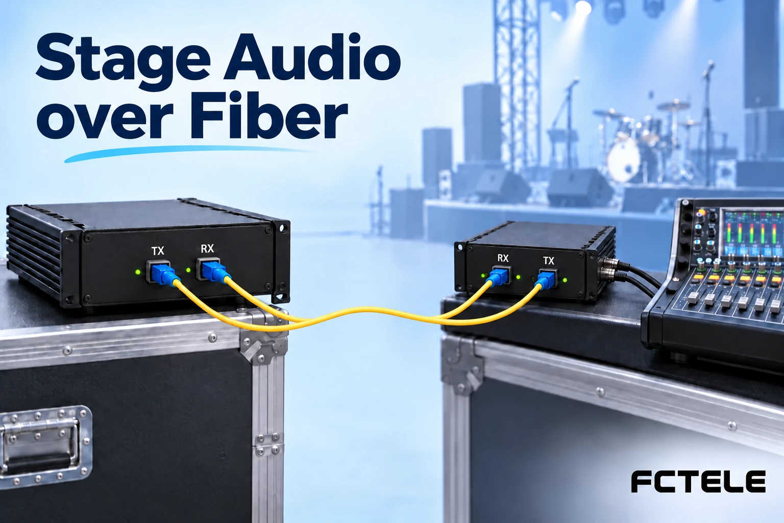 Connecting Professional Audio over Fiber: Levels, Channel Direction and Stage Return Acceptance