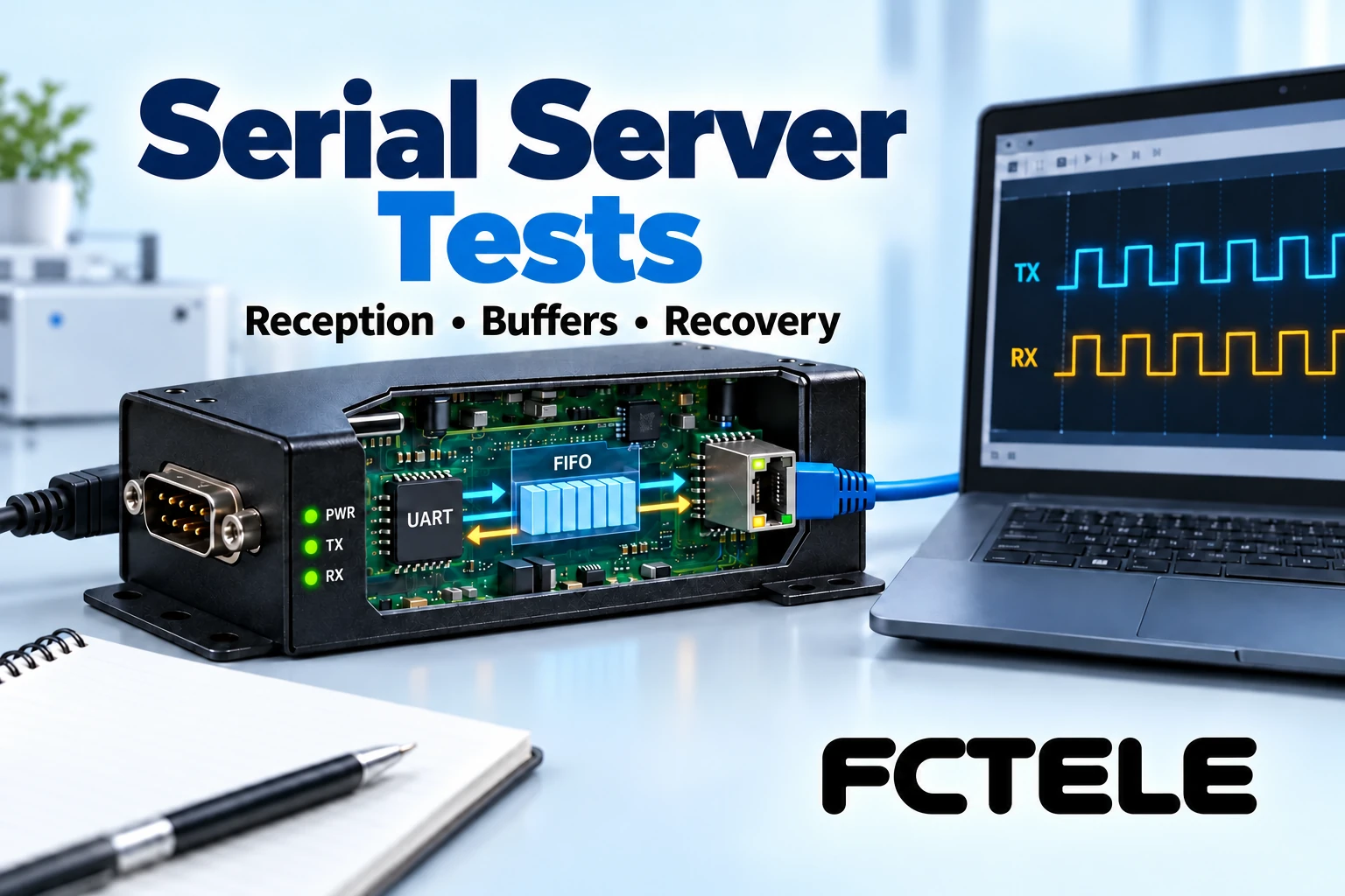 Serial Server Quality Tests: Reception, Buffers and Recovery