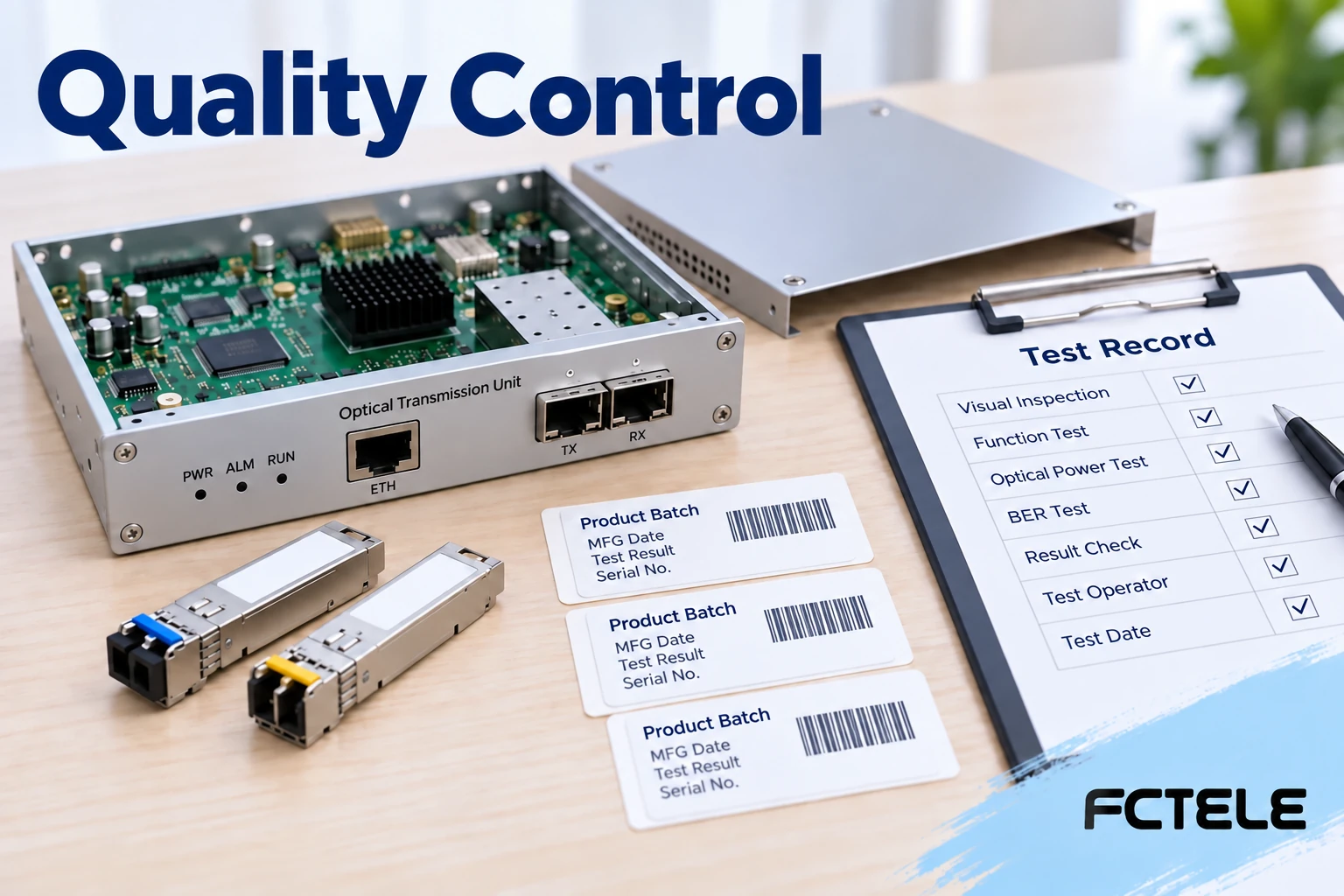 How to Verify Fiber Optic Transmission Device Manufacturing Quality: Optical-Electrical Conversion, Pair Testing, and Batch Traceability