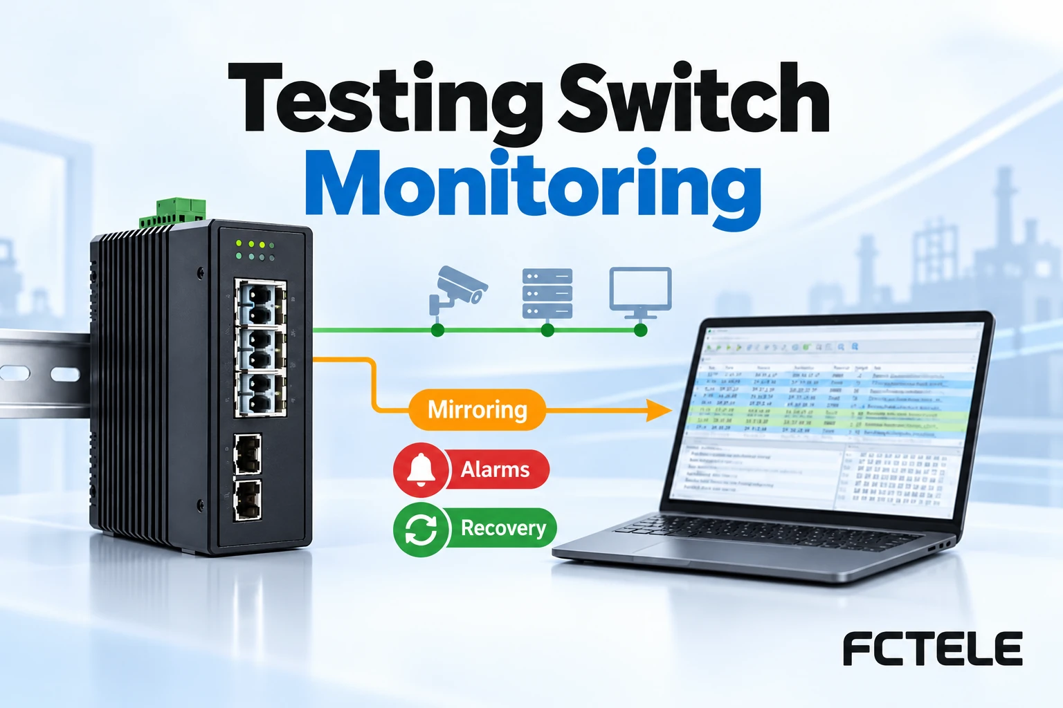 Testing Switch Monitoring: Mirroring, Alarms and Recovery