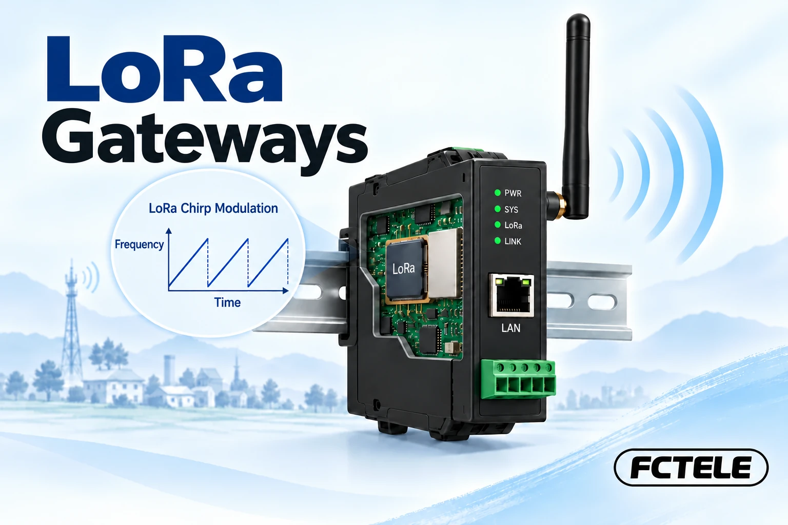 LoRa Industrial Gateways: Chirps, Airtime and Data Handover