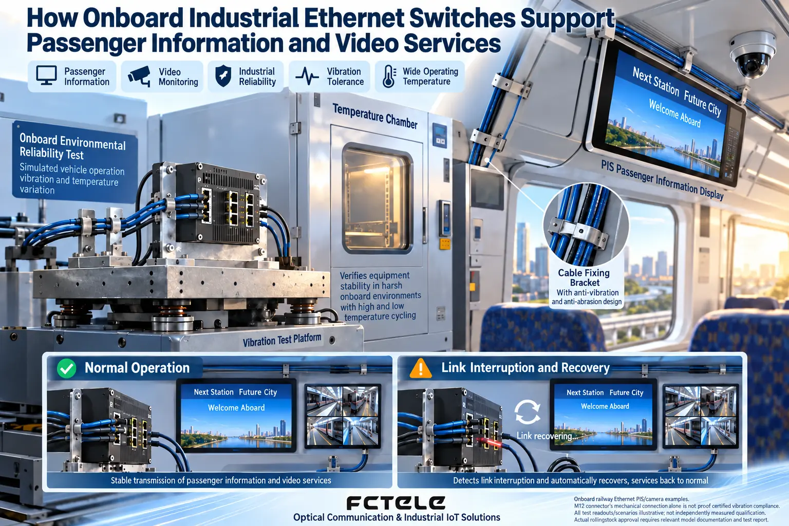 The applicability of onboard communication equipment requires environmental testing, mechanical installation and service recovery verification; certification should not be inferred from appearance.