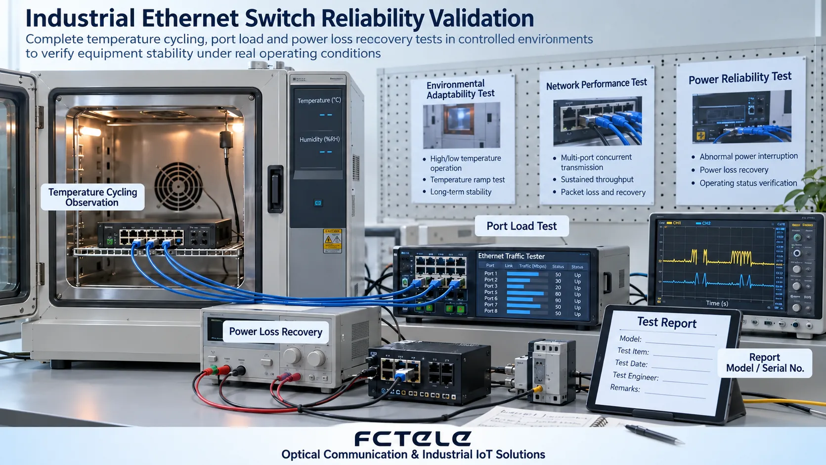 Sample testing should be tied to the model, firmware, load, and environmental conditions. Temperature rise, fault recovery, and port capability need to be verified separately.