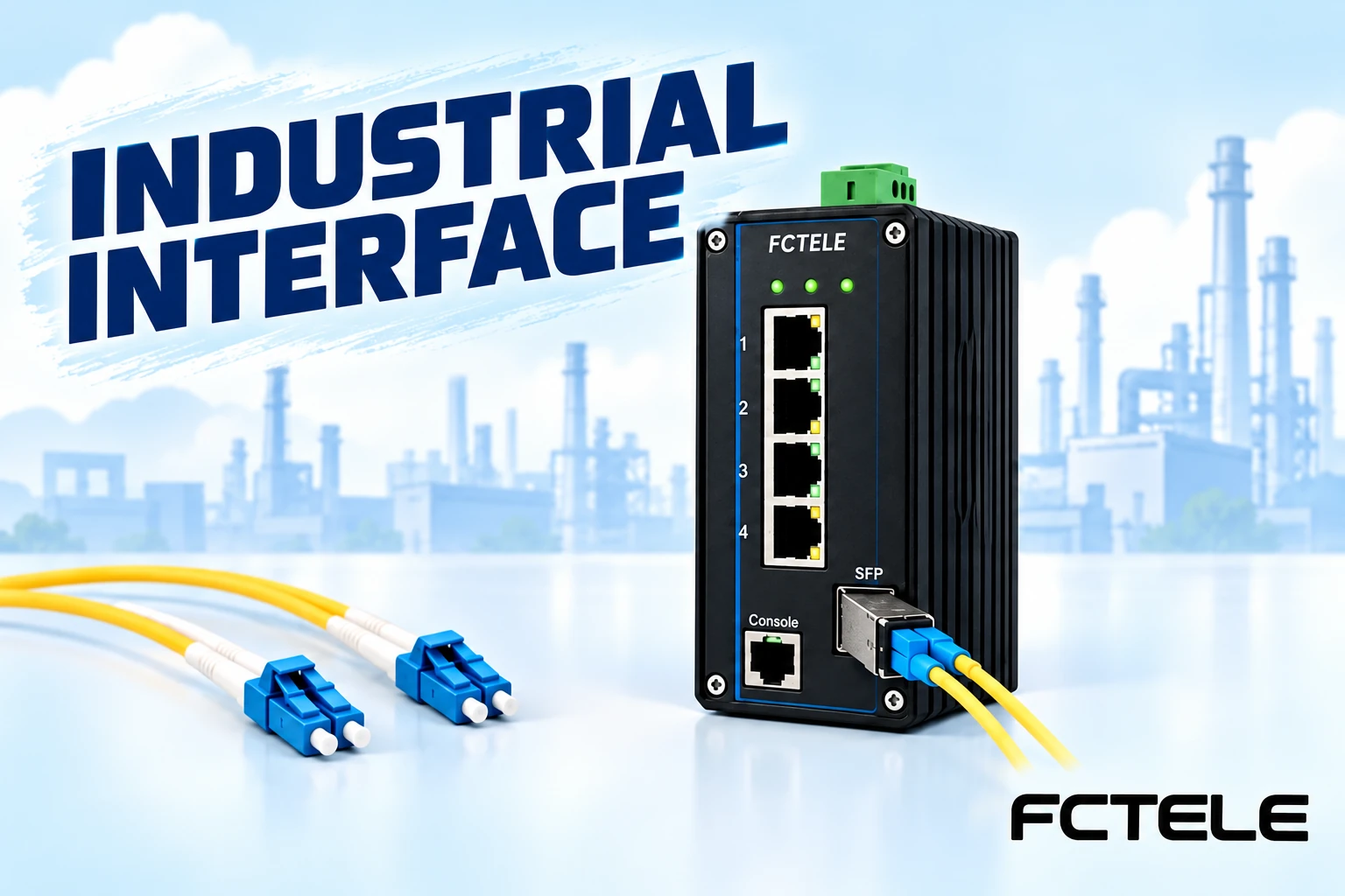 Industrial Switch Interfaces: RJ45, SFP, Console and PoE