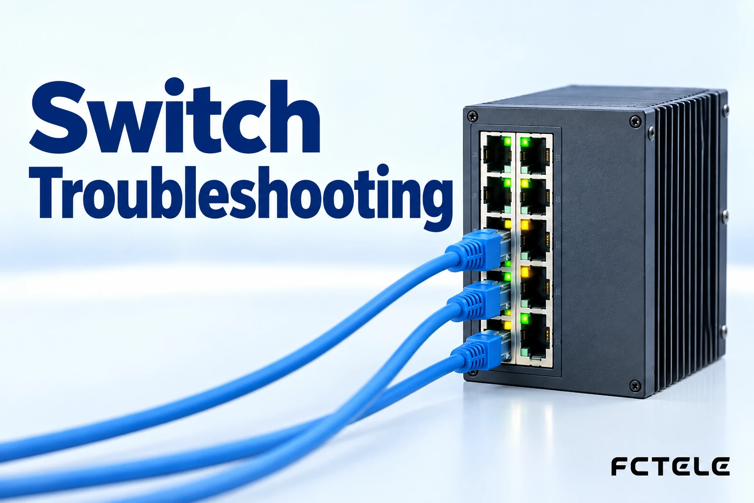 How to Troubleshoot Industrial Switch Faults by Layers: Link, Forwarding, Congestion, and Power