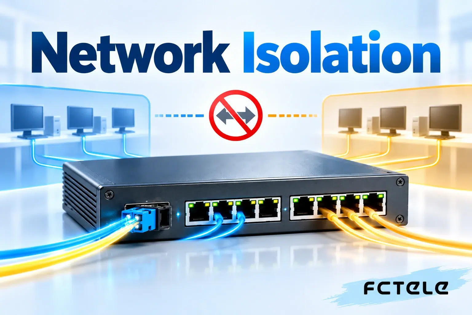 Separating Networks with Multi-Port Fiber Media Converters: VLANs and Physical Isolation