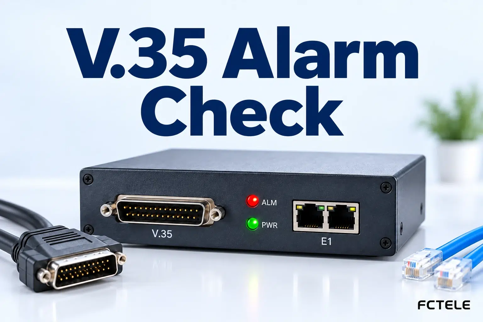 How to Judge V.35 Converter Alarms: Check E1 Signal, Data Direction, and Clock Separately