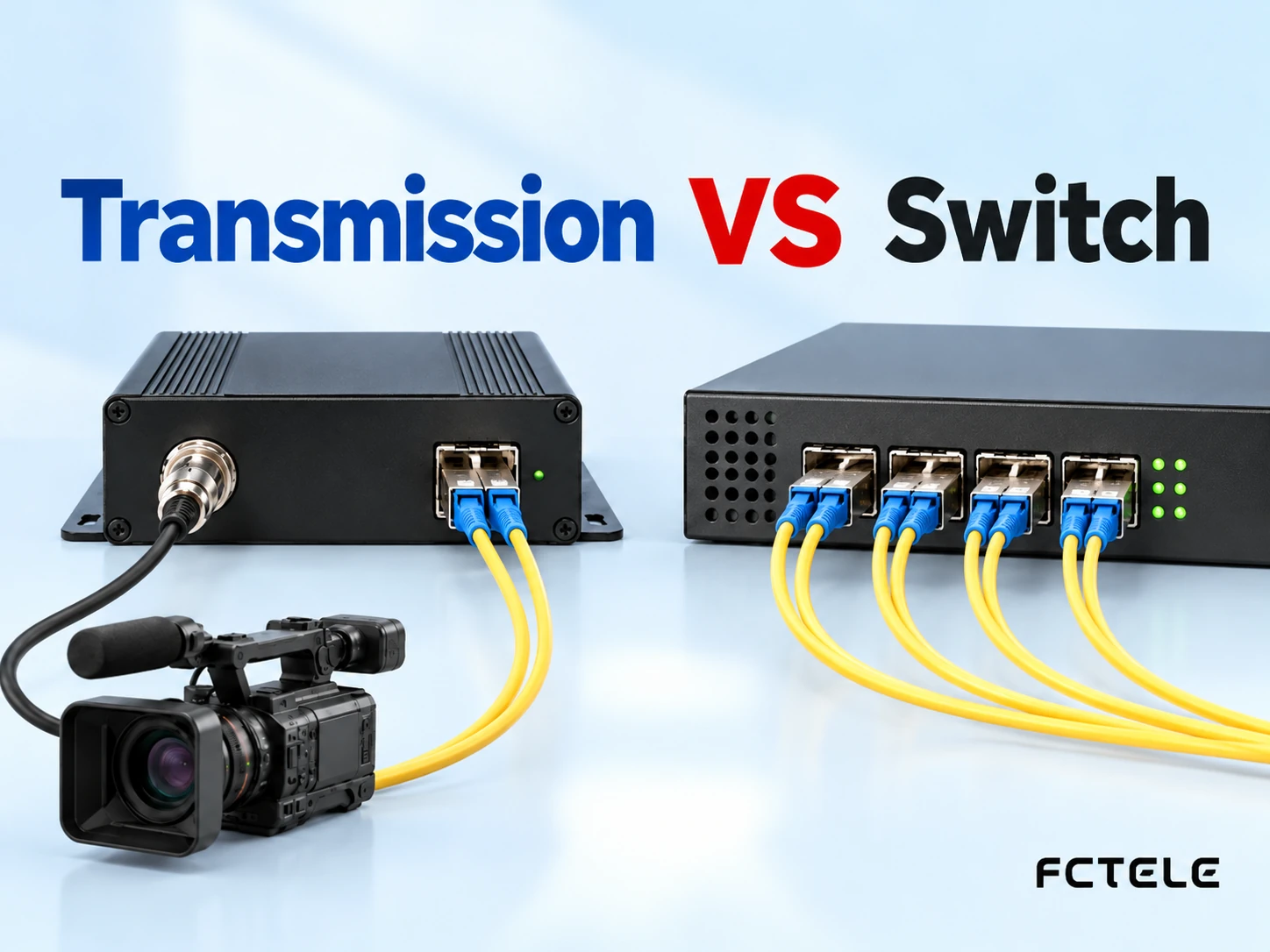 What Is the Difference Between a Fiber Optic Transmission Device and a Fiber Optic Switch: Service Interfaces and Forwarding Principles