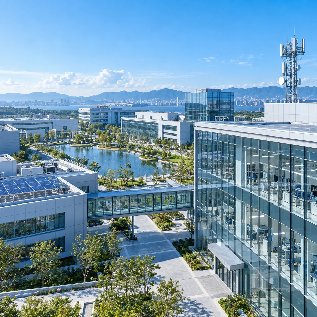 Modern industrial communications research and manufacturing campus